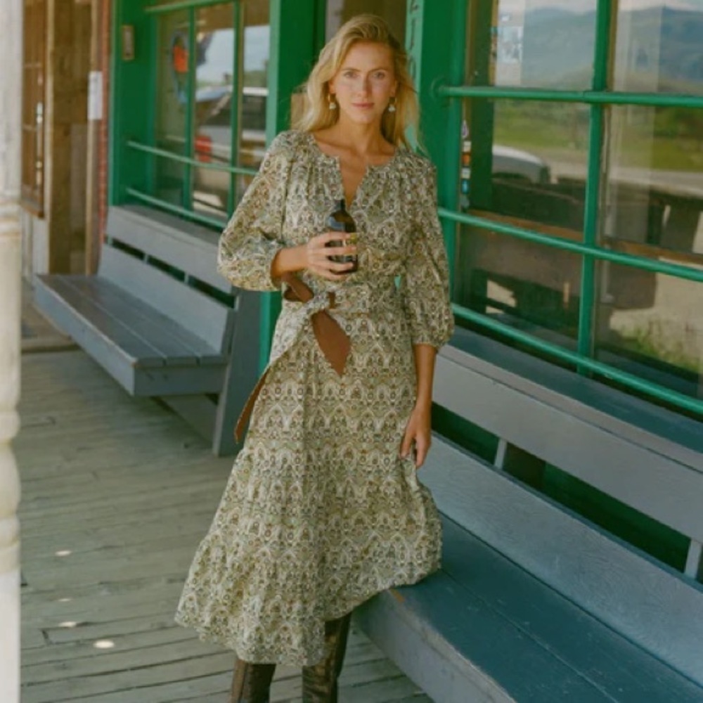 Tuckernuck Sicilian Stained Glass Lyles Midi Dress — image 5 of 8